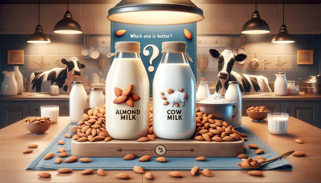 Almond milk or cow milk 2
